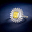 LAB-GROWN YELLOW DIAMOND & DIAMOND RING/PENDANT(#:LGJZ049-Y)