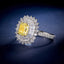 LAB-GROWN YELLOW DIAMOND & DIAMOND RING/PENDANT(#:LGJZ049-Y)