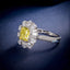 LAB-GROWN YELLOW DIAMOND & DIAMOND RING/PENDANT(#:LGJZ050-Y)