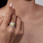 LAB-GROWN YELLOW DIAMOND & DIAMOND RING(#:LGJZ051-Y)
