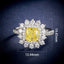 LAB-GROWN YELLOW DIAMOND & DIAMOND RING(#:LGJZ051-Y)