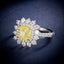 LAB-GROWN YELLOW DIAMOND & DIAMOND RING(#:LGJZ051-Y)