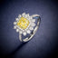 LAB-GROWN YELLOW DIAMOND & DIAMOND RING(#:LGJZ051-Y)