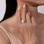 LAB-GROWN YELLOW DIAMOND & DIAMOND RING(#:LGJZ051-Y)
