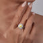 LAB-GROWN YELLOW DIAMOND & DIAMOND RING(#:LGJZ051-Y)