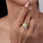 LAB-GROWN YELLOW DIAMOND & DIAMOND RING(#:LGJZ051-Y)