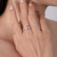LAB-GROWN PINK DIAMOND & DIAMOND RING(#:LGJZ053-F)