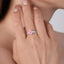 LAB-GROWN PINK DIAMOND & DIAMOND RING(#:LGJZ054-F)