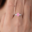 LAB-GROWN PINK DIAMOND & DIAMOND RING(#:LGJZ054-F)