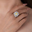 LAB-GROWN YELLOW DIAMOND & DIAMOND RING/PENDANT(#:LGJZ061-Y)