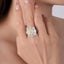 LAB-GROWN YELLOW DIAMOND & DIAMOND RING/PENDANT(#:LGJZ061-Y)
