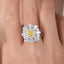 LAB-GROWN YELLOW DIAMOND & DIAMOND RING/PENDANT(#:LGJZ061-Y)
