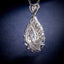 LAB-GROWN BLUE DIAMOND & DIAMOND NECKLACE (#:LGXL002-B)
