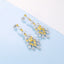 GENUINE 4.89 CTW YELLOW DIAMOND & DIAMOND EARRINGS (#:MQED02)