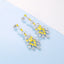 GENUINE 4.89 CTW YELLOW DIAMOND & DIAMOND EARRINGS (#:MQED02)