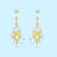 GENUINE 4.89 CTW YELLOW DIAMOND & DIAMOND EARRINGS (#:MQED02)