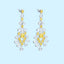 GENUINE 4.89 CTW YELLOW DIAMOND & DIAMOND EARRINGS (#:MQED02)