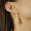 GENUINE 4.89 CTW YELLOW DIAMOND & DIAMOND EARRINGS (#:MQED02)