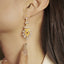GENUINE 4.89 CTW YELLOW DIAMOND & DIAMOND EARRINGS (#:MQED02)