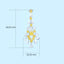 GENUINE 4.89 CTW YELLOW DIAMOND & DIAMOND EARRINGS (#:MQED02)