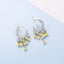 GENUINE 2.71 CTW YELLOW DIAMOND & DIAMOND EARRINGS (#:MQED03)