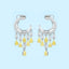 GENUINE 2.71 CTW YELLOW DIAMOND & DIAMOND EARRINGS (#:MQED03)