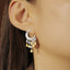 GENUINE 2.71 CTW YELLOW DIAMOND & DIAMOND EARRINGS (#:MQED03)