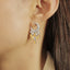 GENUINE 2.71 CTW YELLOW DIAMOND & DIAMOND EARRINGS (#:MQED03)