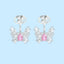 GENUINE PINK DIAMOND & DIAMOND EARRINGS (#:MAED04)