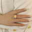 GENUINE YELLOW DIAMOND & DIAMOND RING(#:MQJZ04)