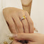 GENUINE YELLOW DIAMOND & DIAMOND RING(#:MQJZ05)