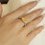 GENUINE YELLOW DIAMOND & DIAMOND RING(#:MQJZ05)