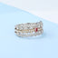 GENUINE 0.84 CTW PINK DIAMOND & DIAMOND RING (#:MQJZ06)