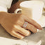 GENUINE 0.84 CTW PINK DIAMOND & DIAMOND RING (#:MQJZ06)