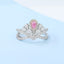 GENUINE 0.75 CTW PINK DIAMOND & DIAMOND RING(#:MQJZ11)