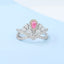 GENUINE 0.75 CTW PINK DIAMOND & DIAMOND RING(#:MQJZ11)