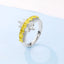 GENUINE 1.72 CTW YELLOW DIAMOND & DIAMOND RING(#:MQJZ14)