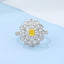 GENUINE YELLOW DIAMOND & DIAMOND RING(#:MQJZ16)
