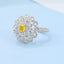 GENUINE YELLOW DIAMOND & DIAMOND RING(#:MQJZ16)