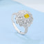 GENUINE YELLOW DIAMOND & DIAMOND RING(#:MQJZ16)