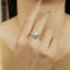 GENUINE YELLOW DIAMOND & DIAMOND RING(#:MQJZ16)