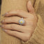GENUINE YELLOW DIAMOND & DIAMOND RING(#:MQJZ16)