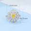 GENUINE YELLOW DIAMOND & DIAMOND RING(#:MQJZ16)