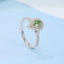 GENUINE GREEN DIAMOND & DIAMOND RING(#:MQJZ17)