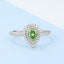 GENUINE GREEN DIAMOND & DIAMOND RING(#:MQJZ17)