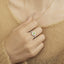 GENUINE GREEN DIAMOND & DIAMOND RING(#:MQJZ17)