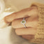 GENUINE GREEN DIAMOND & DIAMOND RING(#:MQJZ17)