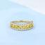 GENUINE 1.76 CTW YELLOW DIAMOND & DIAMOND RING (#:MQJZ20)