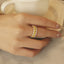GENUINE 1.76 CTW YELLOW DIAMOND & DIAMOND RING (#:MQJZ20)