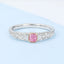 GENUINE PINK DIAMOND & DIAMOND RING (#:MQJZ21)